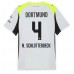 Maillot de foot Borussia Dortmund Nico Schlotterbeck #4 Extérieur vêtements 2025-26 Manches Courtes